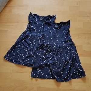 H&M Navy Butterfly Dress Size 8/10